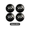 4Pcs 56mm Car Wheel Hub Center Cap Aluminum Metal Logo Sticker For Infiniti QX50 QX30 QX60 G25 JX35 FX35 FX37 FX50 EX35 EX25 VV111