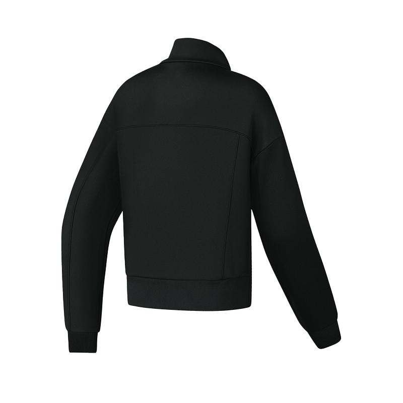 New FILA Fitness Sweatshirt Women's Pitch Black A11W511208FBK