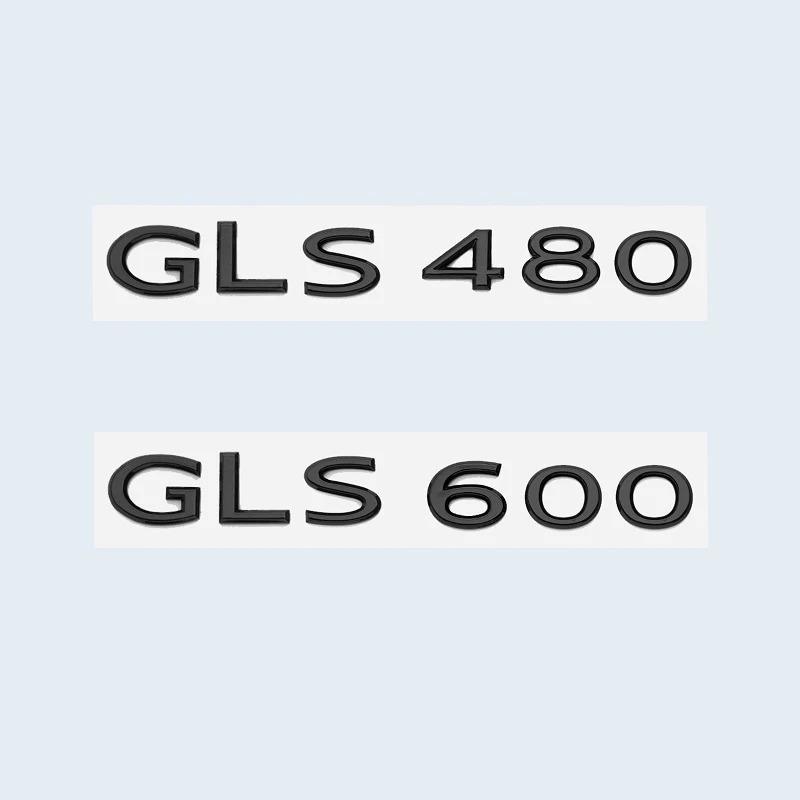 New Chrome Black Letters GLS480 GLS600 V12 Emblem for Benz Maybach GLS Class Car Fender Trunk Rear X167 Logo Sticker hy1