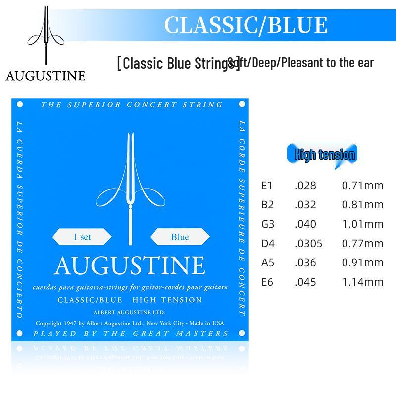 AUGUSTINE Augustine Classic Red Nylon Guitar Strings Set - Treble & Bass Tension