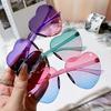 Fashion Jelly Gradient Children Heart-shaped Lenses Sunglasses Outdoor Sun Protection Glasses Colorful Sun Glasses Goggles