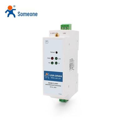 USR-DR404 Industrial DIN-rail WiFi RS485 Serial Server