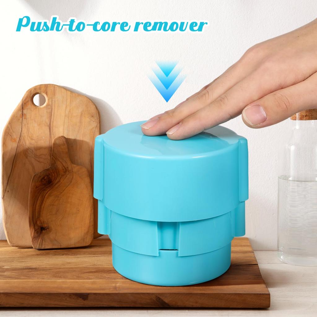 Portable Cherry Pitter Plastic Cherry Core Remover with 6 Individual Holes Cherry Corer Seed Remover Tool