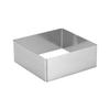 Quadratischer Mousse-Ring aus Edelstahl Backform