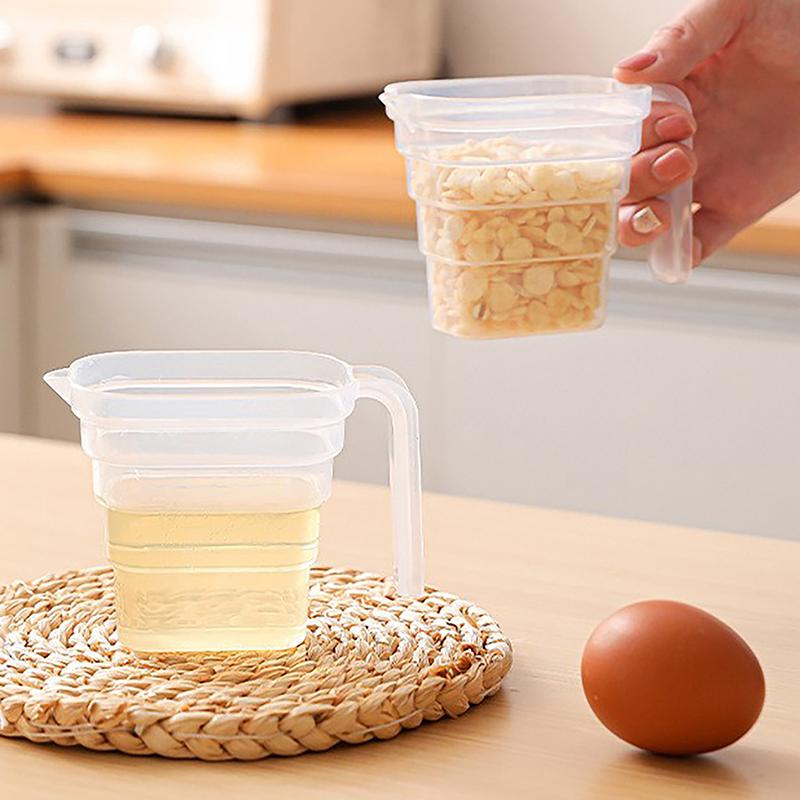 250 ml plastový priehľadný odmerný pohár s odstupňovaním Domácnosť Kuchyňa Pečenie Merací nástroj Dizajn s rukoväťou Poháre