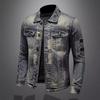 Retro Denim Jacket Men's Trendy Brand Korean Version Slim Jacket