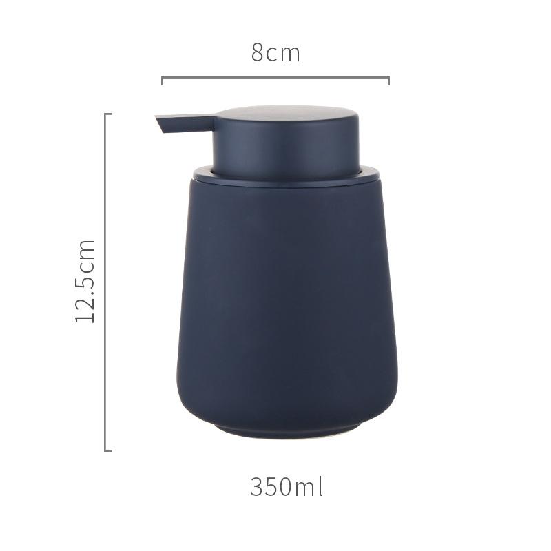 Ceramic Matte Soap Dispenser Lotion Dispensing Bottle Lovers Mouthwash Cup Toothbrush Holder Washing Tools Bottle Bathroom Set