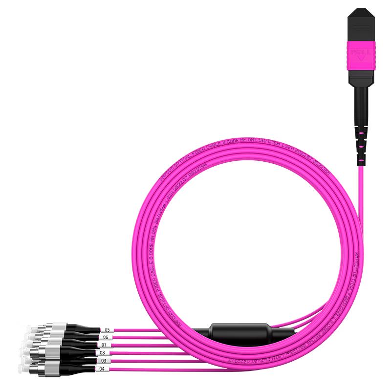 AMPCOM MPO-FC High-Density Fiber Optic Patch Cable