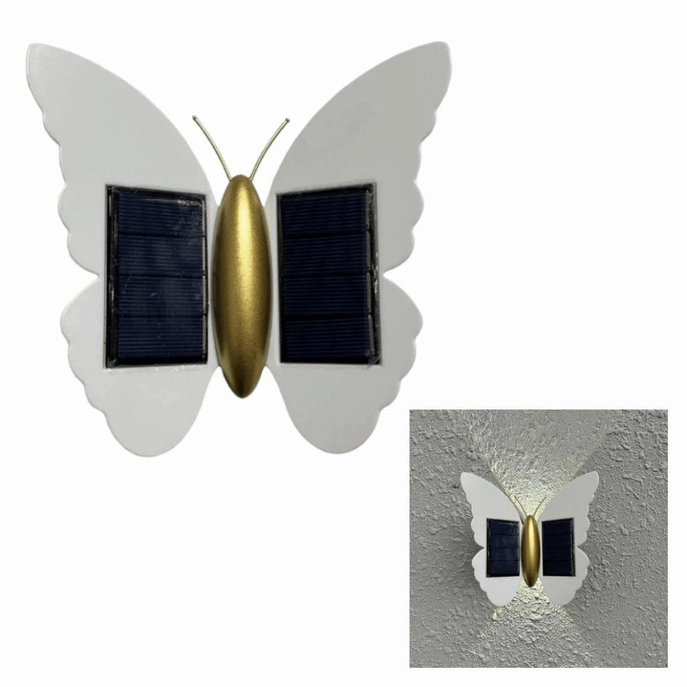Butterfly Shaped Butterfly Solar Wall Light Auto On/Off Solar Powered LED Induction Lamp Automatic Operation Motion Sensor