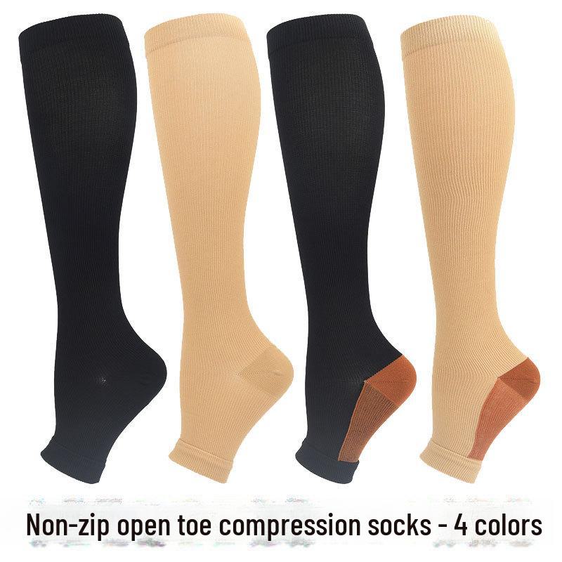 Zippered Sports Compression Socks - Elastic, Cross-Border Design