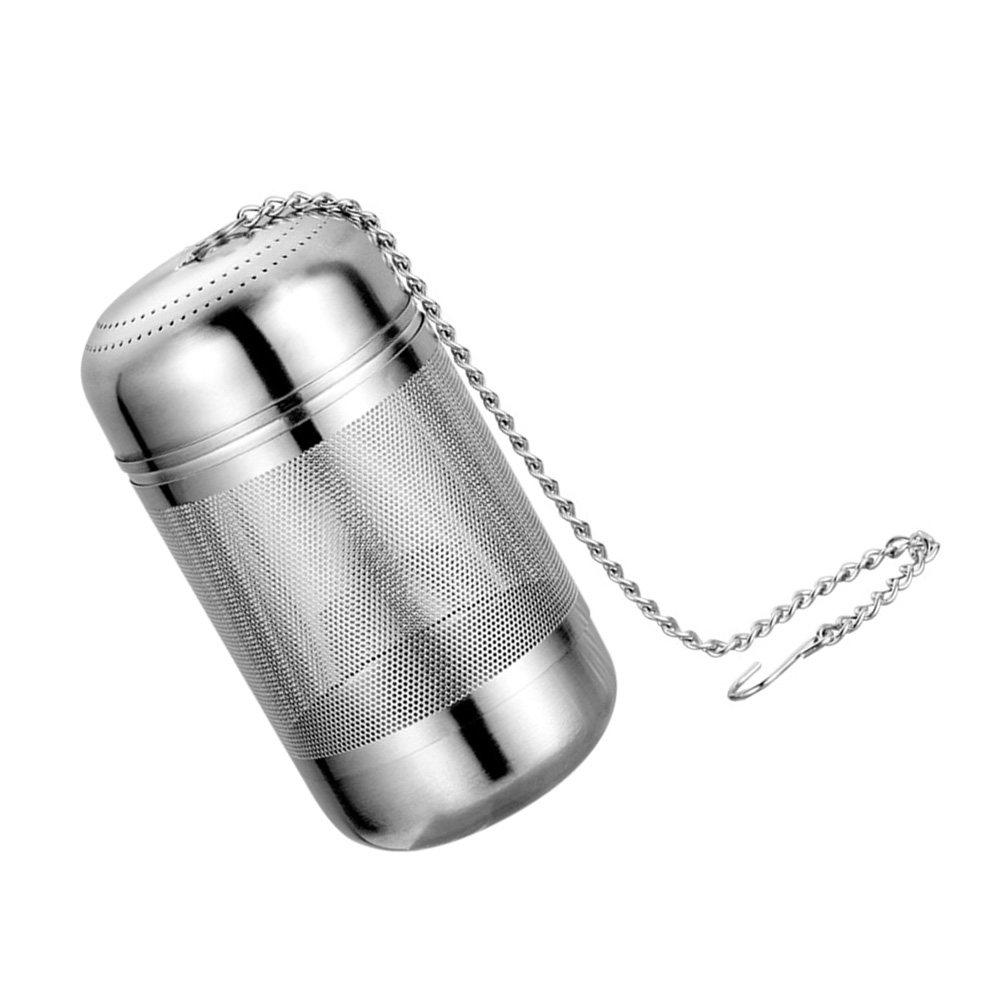 Stainless Steel Seasoning Strainer Ball Mesh Design Hanging Chain Kitchen Spice Filter Tea Infuser Soup Seasoning Filter Loose