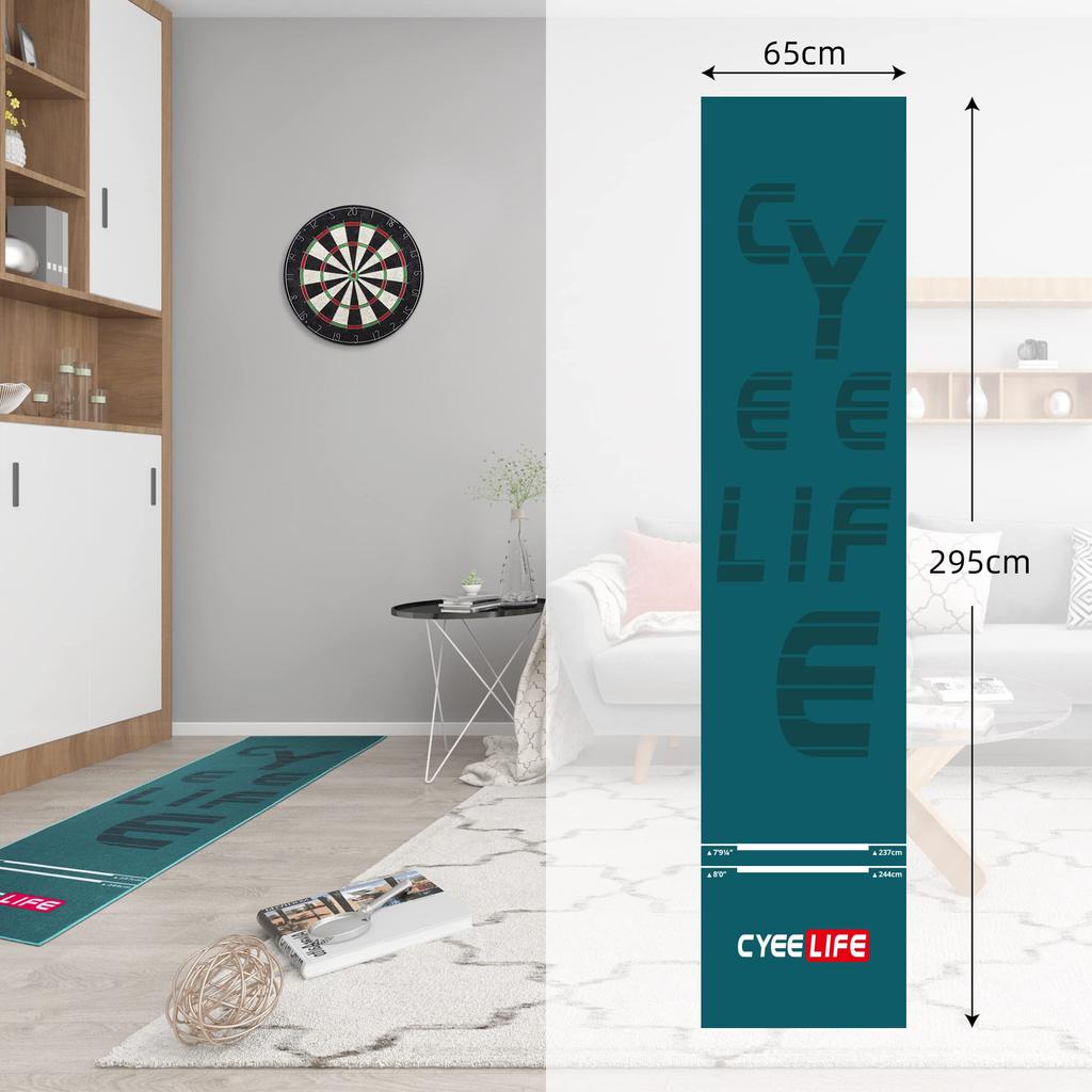 CyeeLife Darts Pad Carpet Dart board Mat, Mat, 65295cm