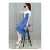 Elegant Summer Chiffon Dress Women Slim Waist Midi Long Dress Fashion Lady