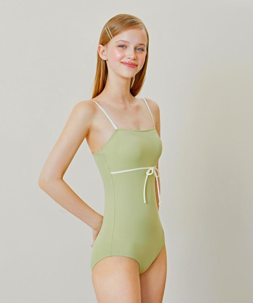 VIKINI VENDER Veroni Ribbon Monokini - Light Green