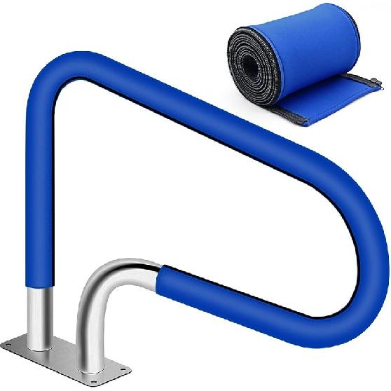 Pool Handrail Cover, Rail Grip for Swimming Pool Hand Railing Covers with Zipper, 4 Feet Slip Resistant Safety Grip Sleeve for Swimming Pool Inground