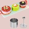 Cake Ring Mold Stainless Steel Seamless Round Mousse Cake Molds with Pushers And Lifters Kitchen Baking Tool for Home Bakery Use