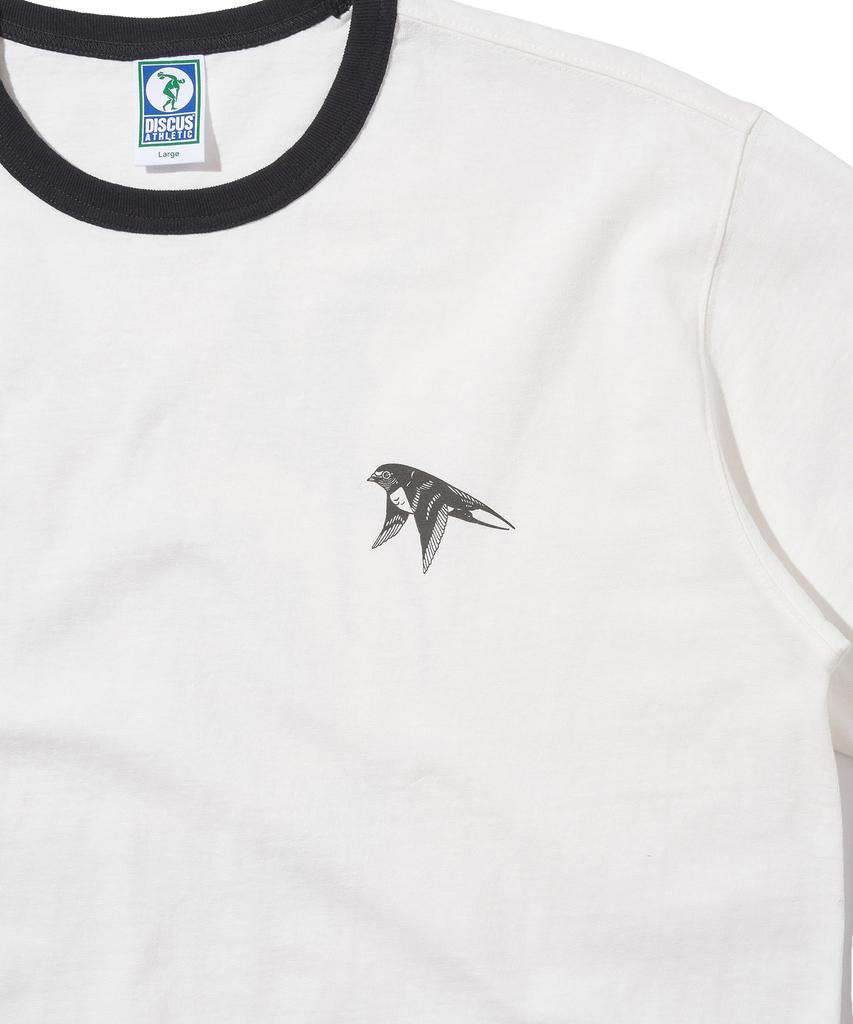 DISCUS ATHLETIC Jeebi Dabang Compilation 2024 Lineup Ringer T-Shirt Off-White