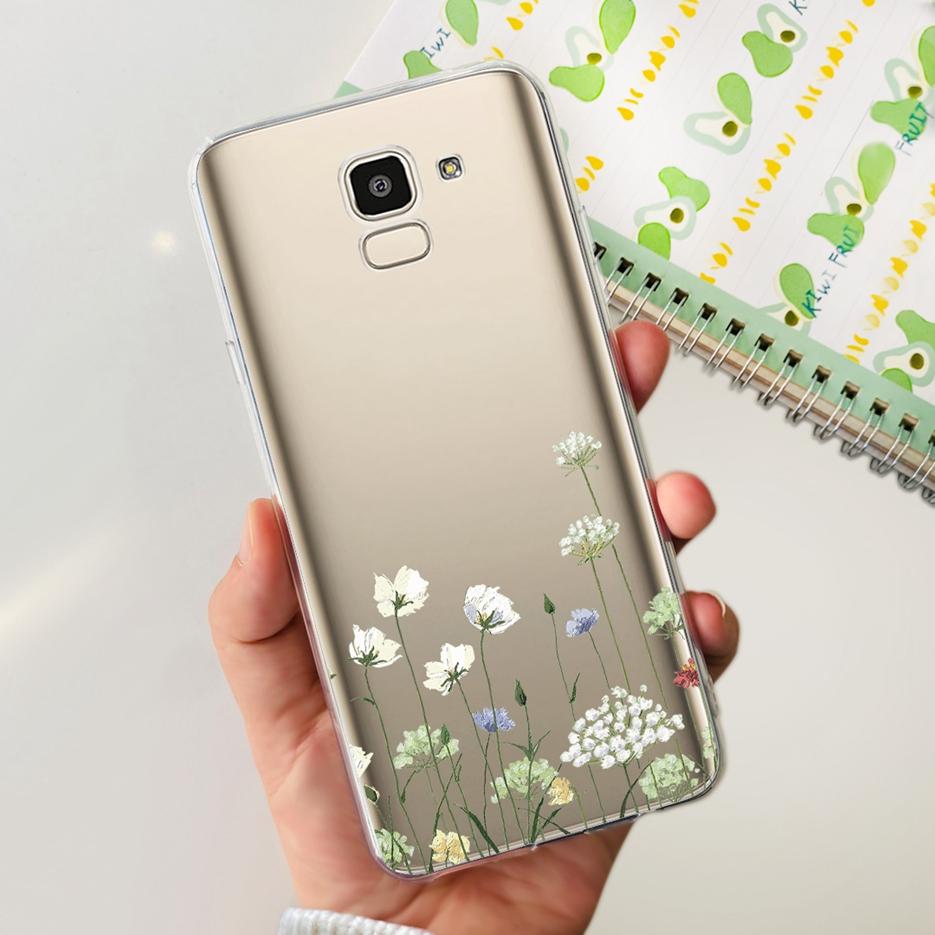 For Samsung Galaxy J6 2018 Case SM-J600F Stylish Painted Cover Clear Silicone Soft TPU Phone Case For Samsung J6 Plus J6+ Bumper