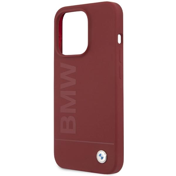 Bmw Bmhmp15Lslblre Iphone 15 Pro6.1 Czerwony/Red Hardcase Silicone Big Logo Magsafe