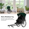 Simulation Rickshaw Model Toy Alloy Delicate Details Exquisite Workmanship Jinrikisha Decoration for Home Decoration
