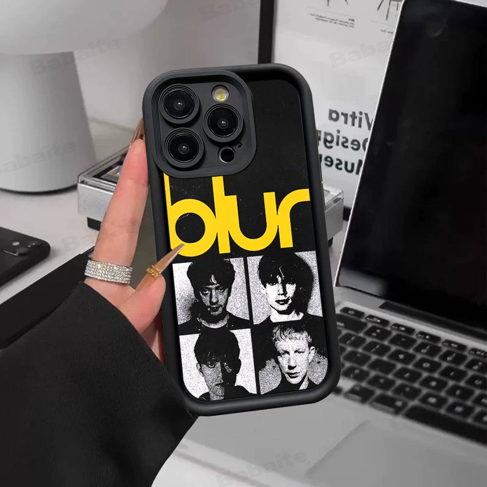 Band Musik Rapper B-Blur Vintage Phone Case For IPhone 17 16 15 14 13 12 11 Air Plus Pro Max Soft Back Cover