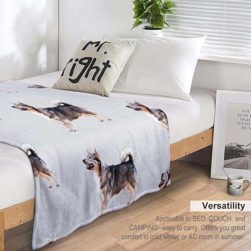 Swedish Vallhund Dog Throw Blanket Single Blanket Thermal Blankets For Travel Quilt Blanket Loose Blanket