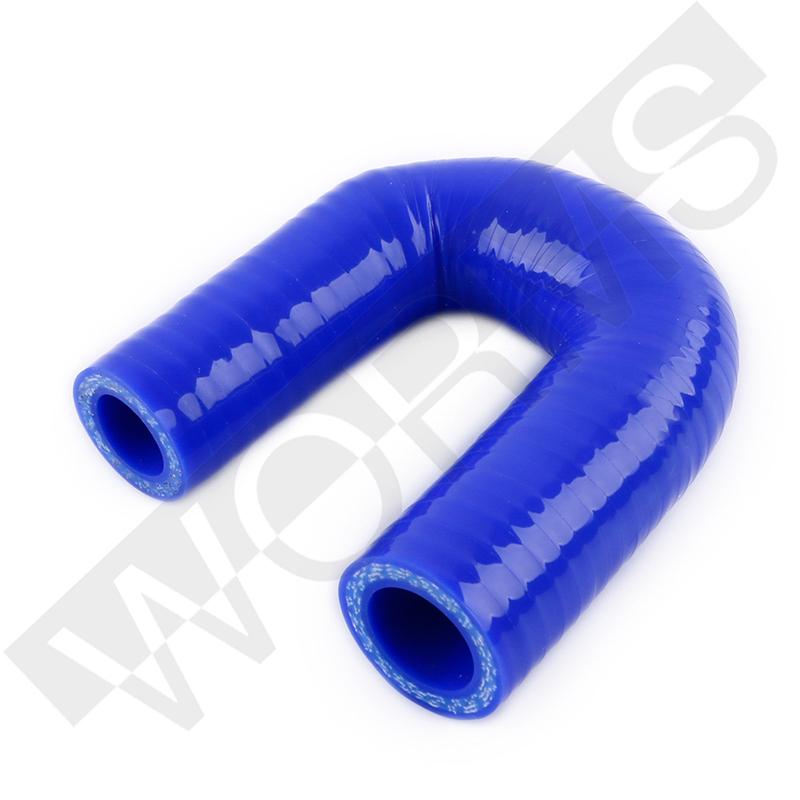 

180 Degree Reduce Elbow General Universal Silicone Intercooler Turbo Intake Tube Hose Pipe Kit 170mm Length ID 16mm 51mm 57mm 180 ID16-19MM 3ply
