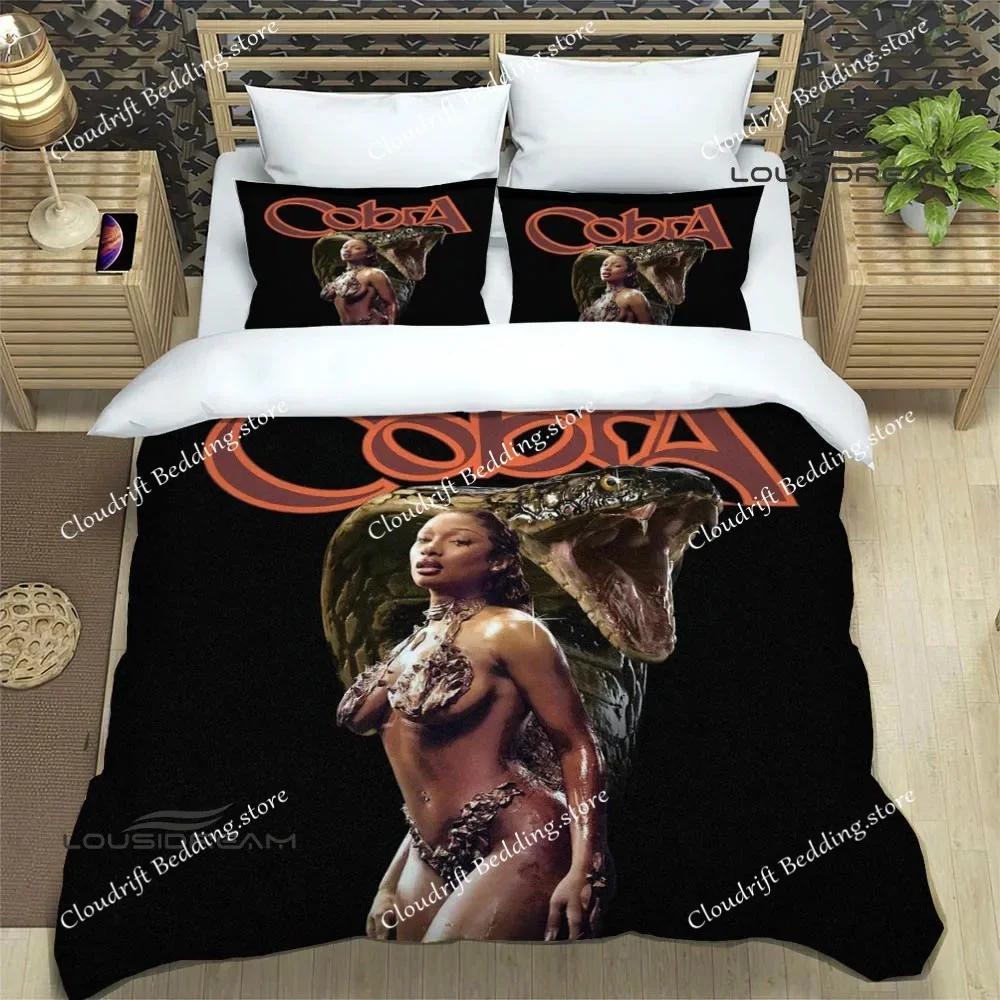 Rapper Megan Thee Stallion Bedding Sets Exquisite Supplies Set Duvet Cover Bed Comforter Set Bedding Set Luxury Birthday Gifts02