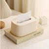 Auto Lift Spring Tissue Dispenser, Lovely Cream Box Cover with Wooden Lid, Perfect for Bathroom, Bedroom & Living Room Use