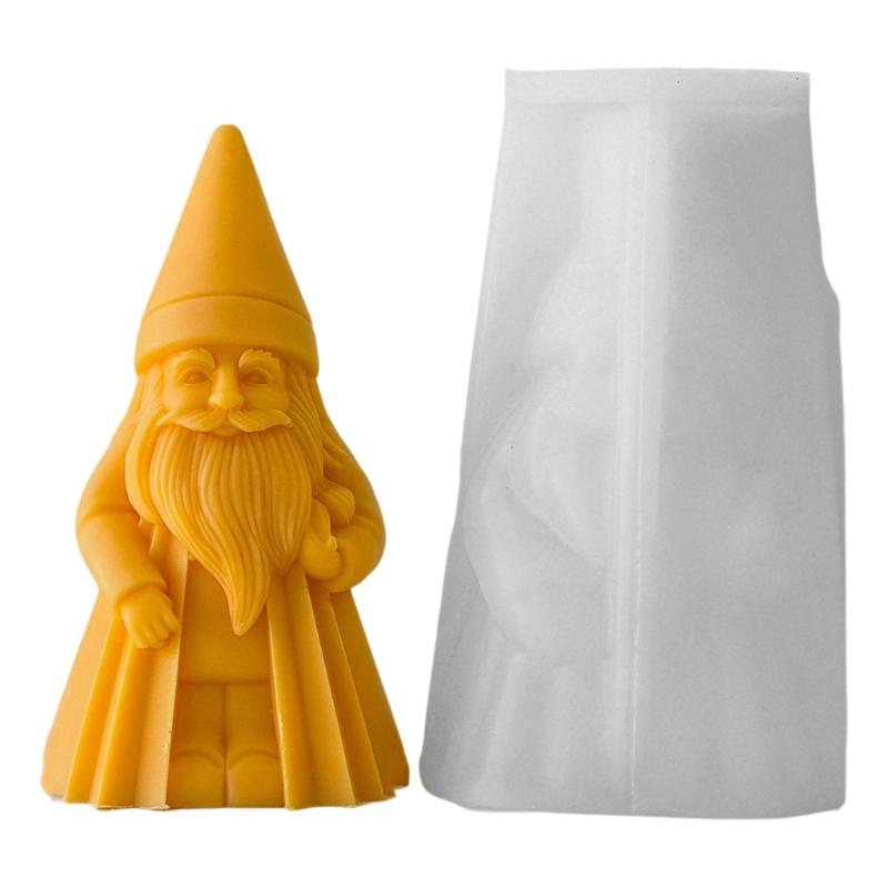 

Christmas Santa Claus Silicone Candle Mold Creative Santa Shape Scented Candle Making Silicone Mold for Christmas Party