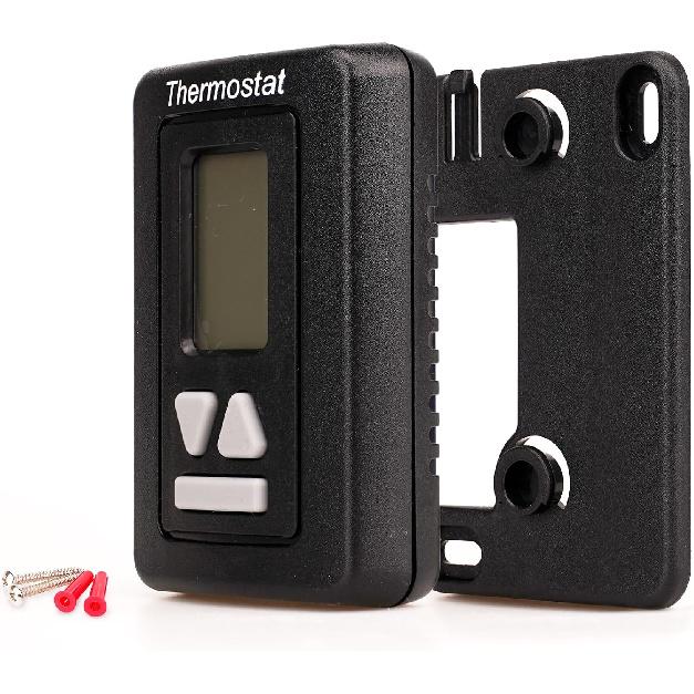 RV Thermostat 94303382 12V,9430,Replacement Black Digital RV Thermostat Hot/Cool Compatible Machine 9430-338