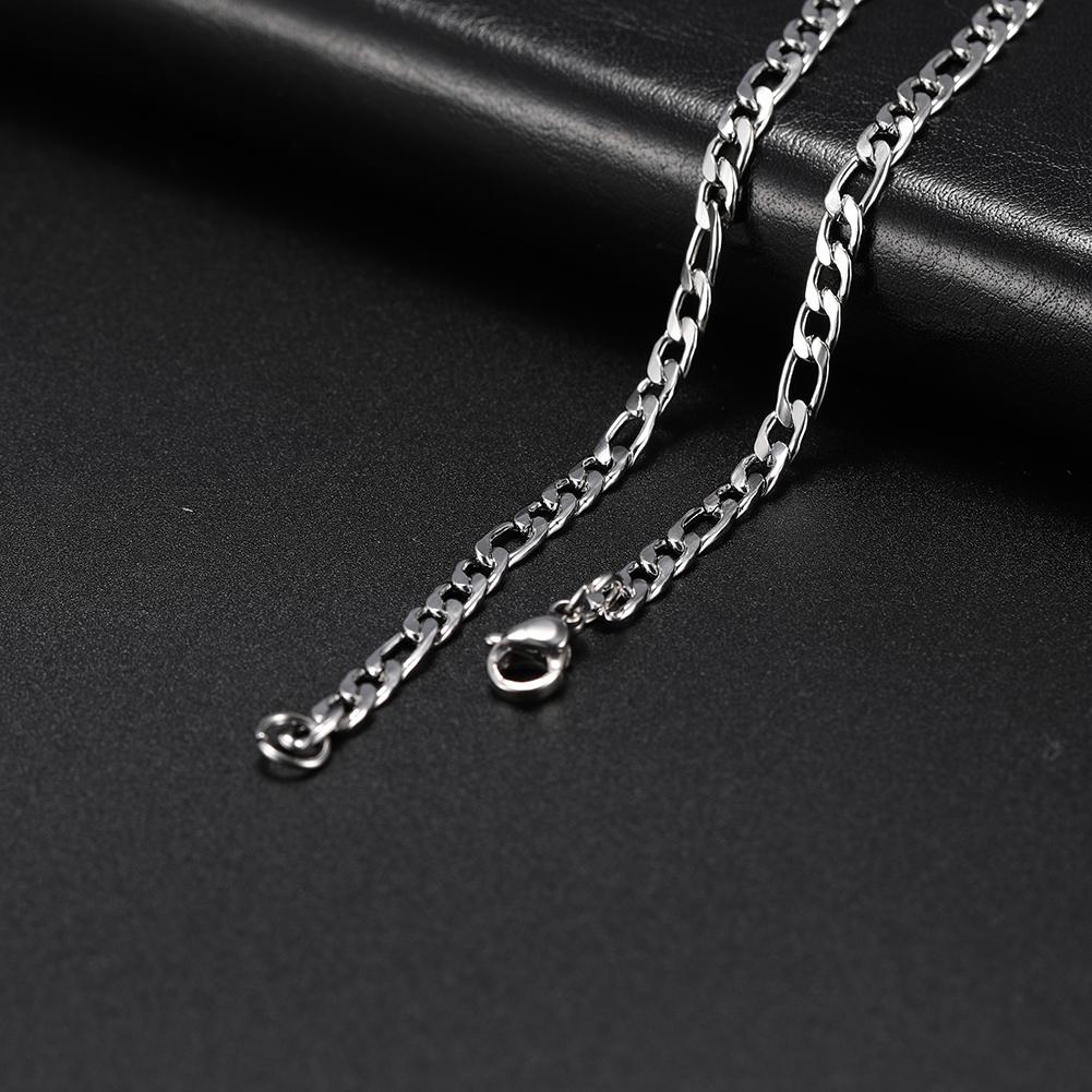 My Shape Basic Cuban Chain Necklaces for Men Chains Punk Figaro Box Curb Chain Chokers Lobster Clasp Fashion Male Jewelry Collar 45cm