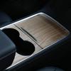 Wood Grain Pattern Center Control Wrap Panel Protective Cover Kit For Tesla Model Y 3 2021-2023 Car Interior Decoration Sticker