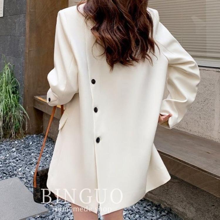 

Классический британский стиль, свободный и утягивающий женский пиджак на весну и осень M бежевый