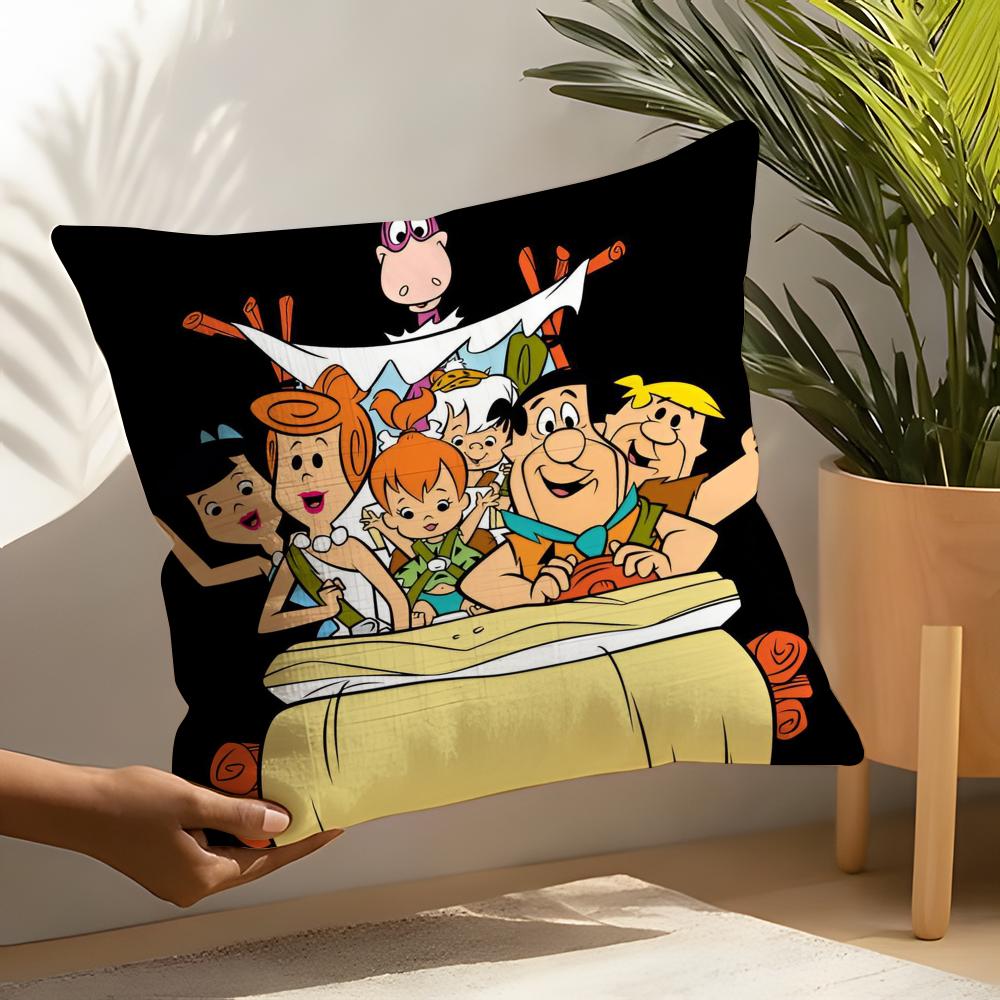 Fred Flintstone Pillow Case Linen Cushion Covers For Decorative Sofa Home Pillows Case Car Chair Pillows Cases