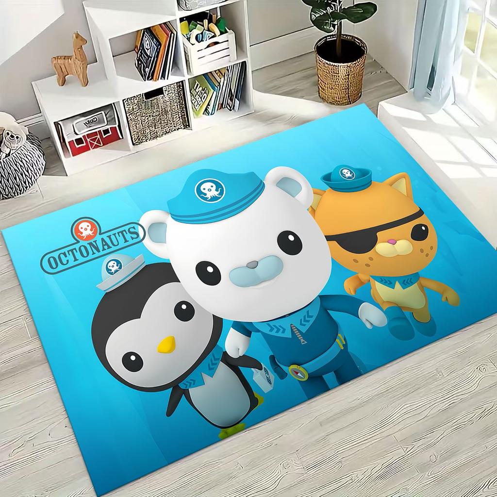 27 Style Octonauts Barnacles Cartoon Rug for Bedroom Living Room Sofa Home Doormat Decor, Large Kids Play Non-slip Floor Mat