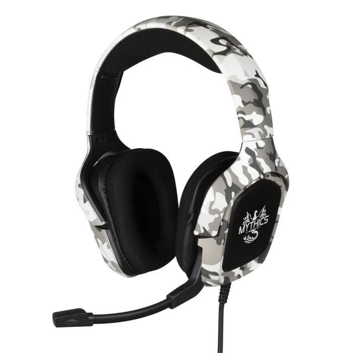 Casque Gaming - Konix - Mythics Ares - Filaire - Camouflage - Confort Optimal