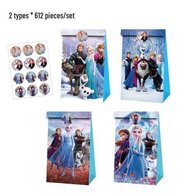 In-Stock Frozen Festival Birthday Party Candy Gift Paper Bags