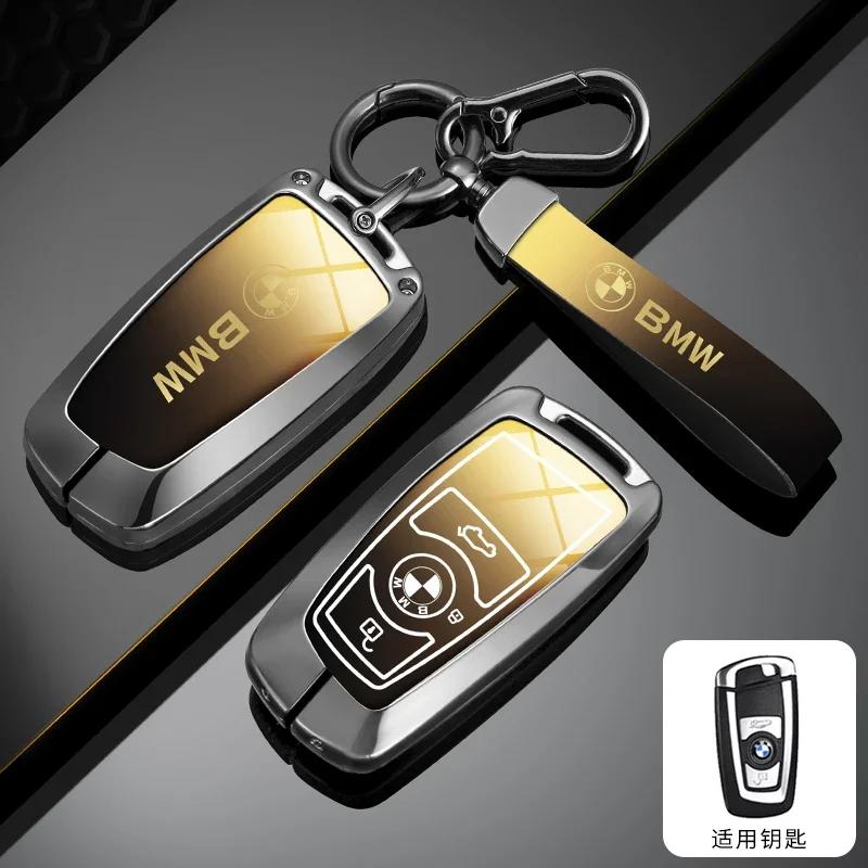 Car Sticker Hot 2025 Car Key Case Cover Shell Key Case Keychain Accessories for BMW 1 3 5 7 Series X1 X3 X4 F20 F30 F18 F25 M3 M