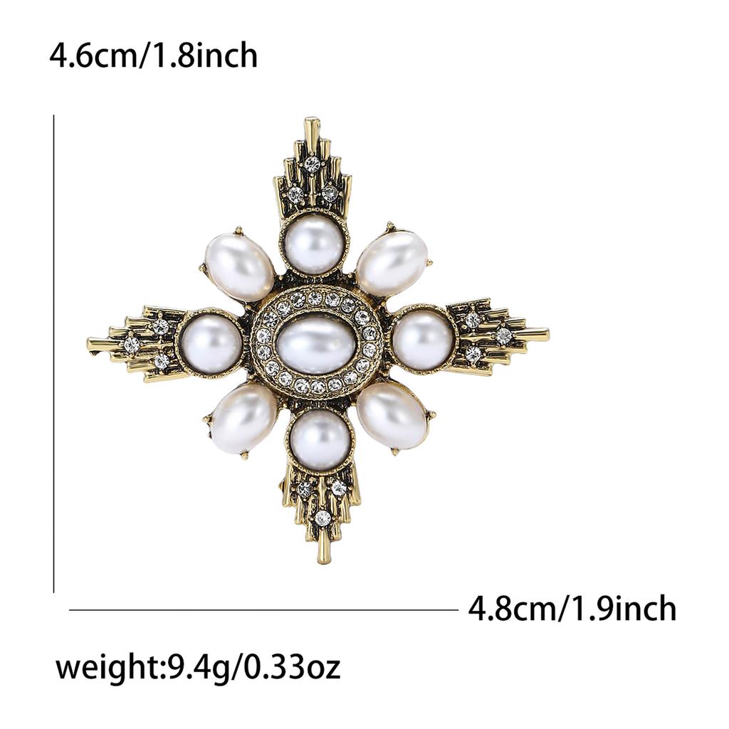 Broșă Baroc Mărgea Mică Aliaj Vintage Modă Versatilă Haine Dame Corsaj Ornament Ac