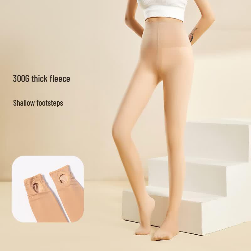 Women s Thermal Bare-Leg Effect Stirrup Leggings M