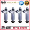 4pcs/lot Fuel Injectors 15710-80G01 15710-80G01-000 195500-3980 For SUZUKI JIMNY MT5 1.3L 4WD JB43W