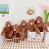 Plysch Orangutang Docka Hänge Mjuk Fluffig Orangutang Nyckelringshänge Gosedjur Ryggsäckshänge för Nyckelring Handväska Skolväska Dekoration