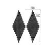 Electrophoresis Red Long Earrings Anti-Allergy High-Grade Delicate Crystal Earrings Women's Earrings 1 Pair