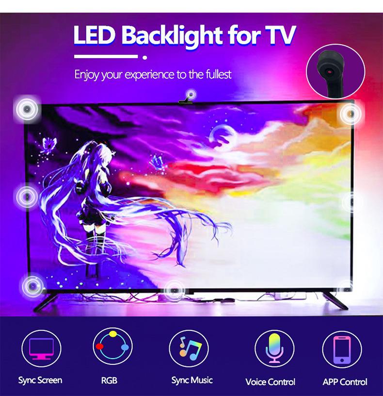 Atmosphere Light Smart Camera Sync: Brilliant Colorful Screen Tracking Background Light