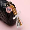 Cute Cotton Rope Key Chains Handmade Multi-purpose Colorful Braided Keychain Large Zipper Puller Women Bag Charm Pendant