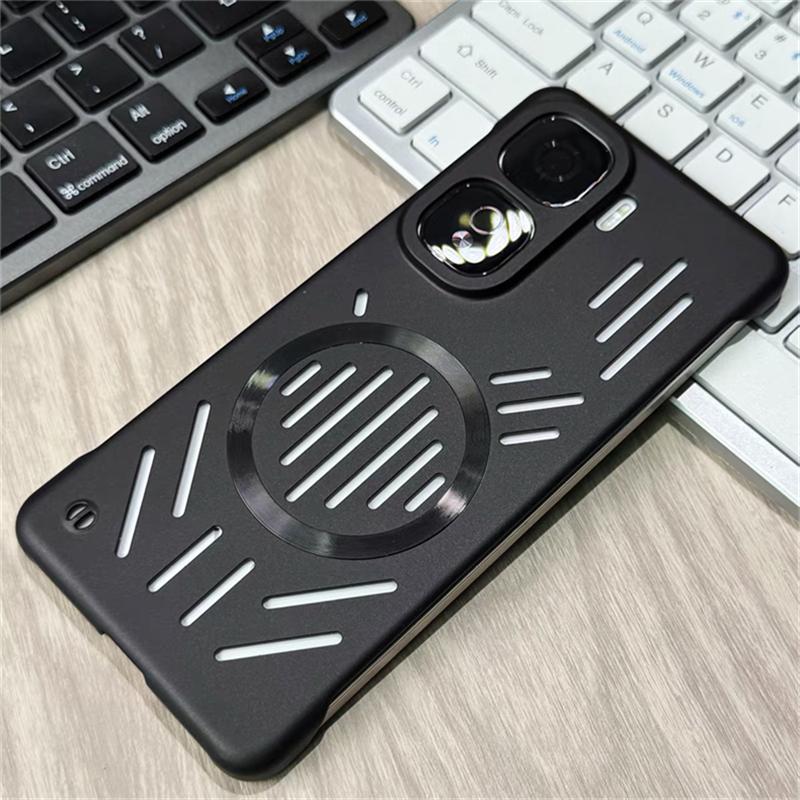 Case For Vivo iQOO Neo 10 9 8 9Pro Z10 Turbo Pro Magnetic For MagSafe Borderless Lightweight Hollow Heat Dissipation Hard Cover