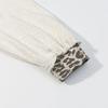 Y2k Vintage Two-in-one Leopard Print Hoodie Women Contrast Full Sleeved Dropped Shoulder Loose Hooded Sweatshirt Winter Hoodies