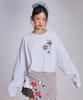 YOUHEE Star Raglan Long Sleeve_White