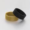 Titanium Steel Mesh Ring: Adjustable Woven Stainless Steel Band for Men & Women